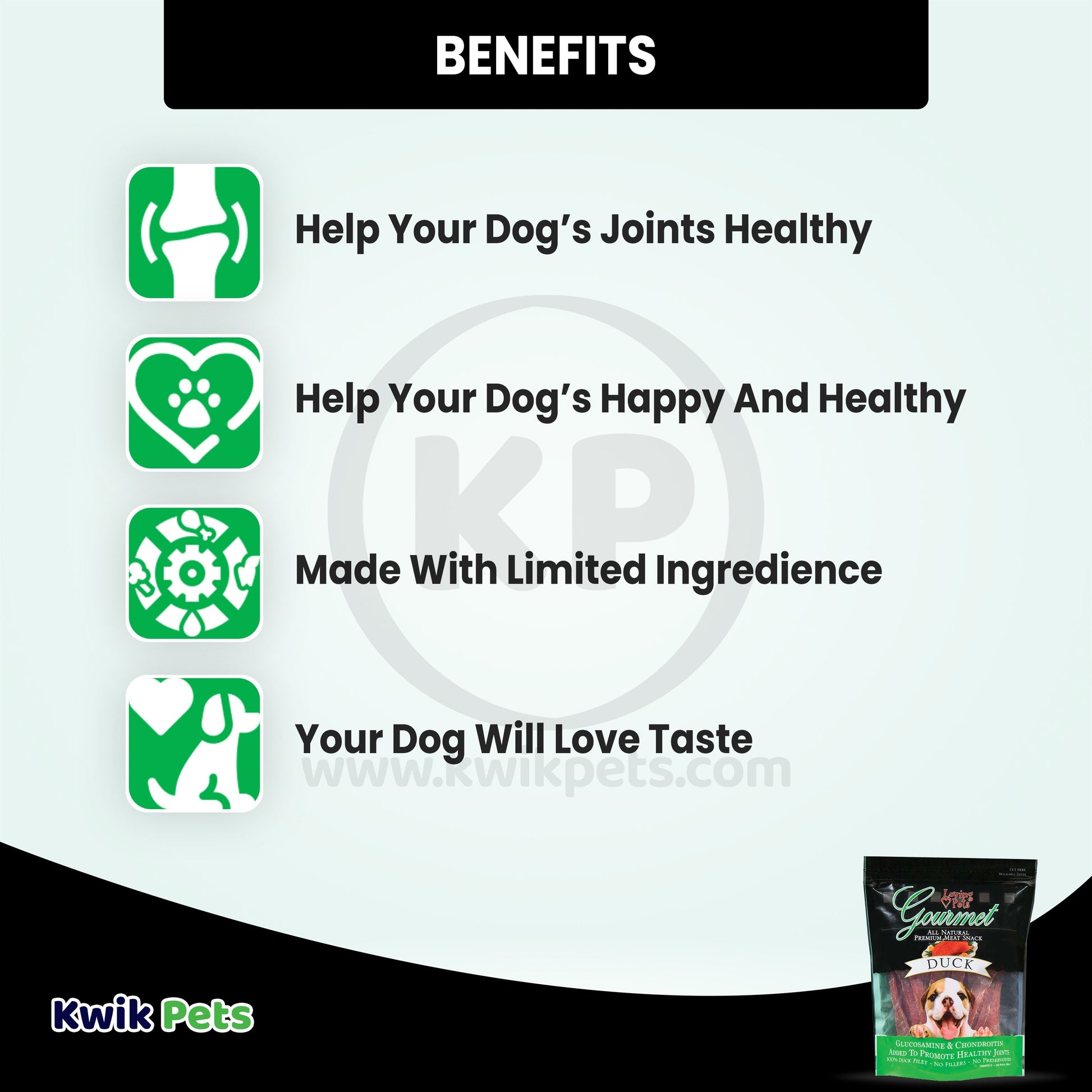 Loving Pets Gourmet Duck Filet Strips Dog Treats 6 oz, Loving Pets